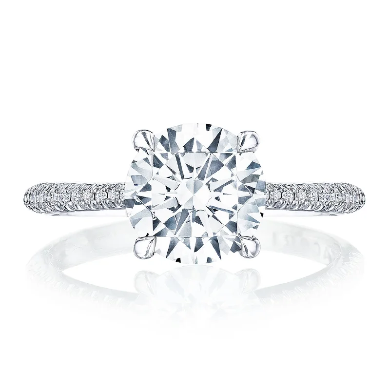 Heart-Shaped Engagement Rings -Founder's Collection | Round Solitaire Engagement Ring HT2581RD8