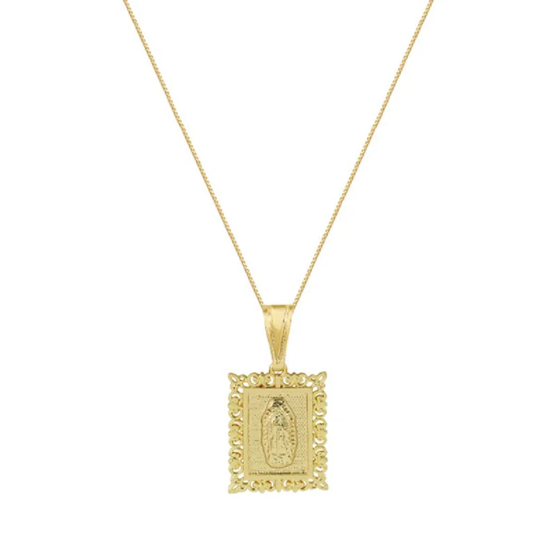 Ladies Necklaces with Sun Pendant-THE TAXCO GUADALUPE PENDANT NECKLACE