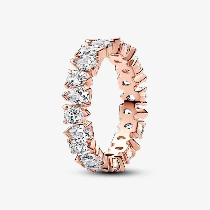 Serenity Band Rings -PANDORA : Alternating Sparkling Band Ring