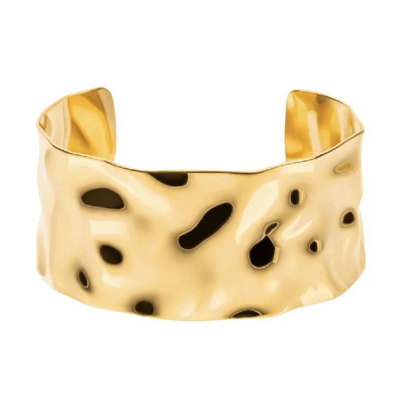 Ladies Everyday Bracelets -Diana Hammered Cuff Bracelet