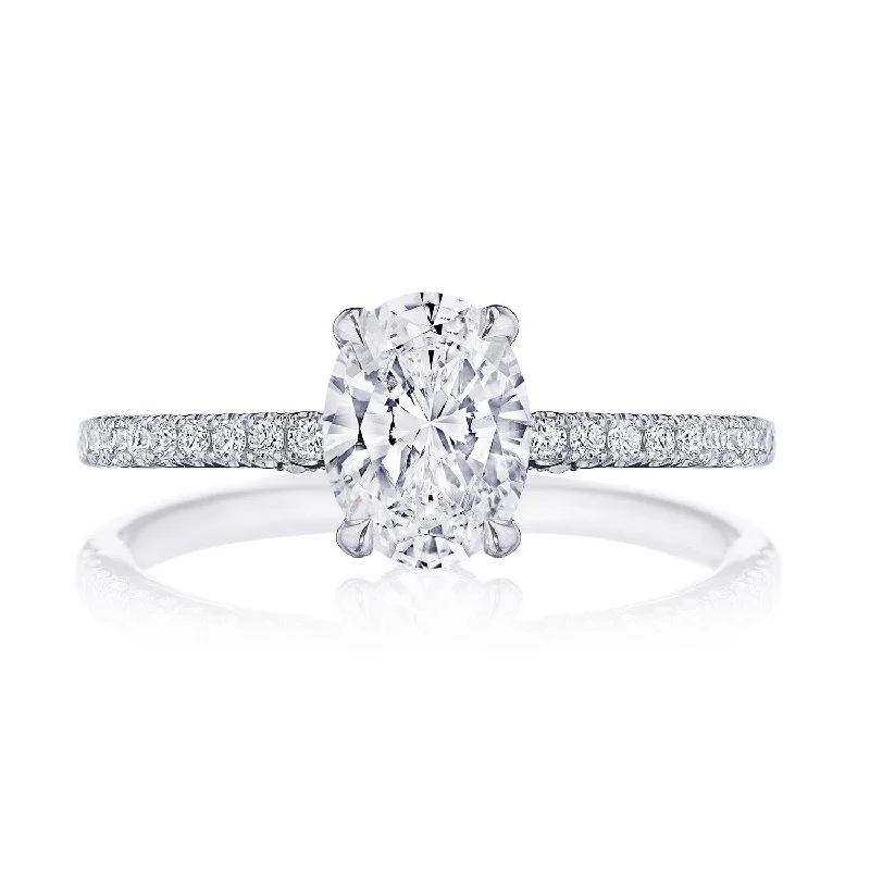 Marquise Cut Engagement Rings -Simply TACORI | Oval Solitaire Engagement Ring 267015OV8X6