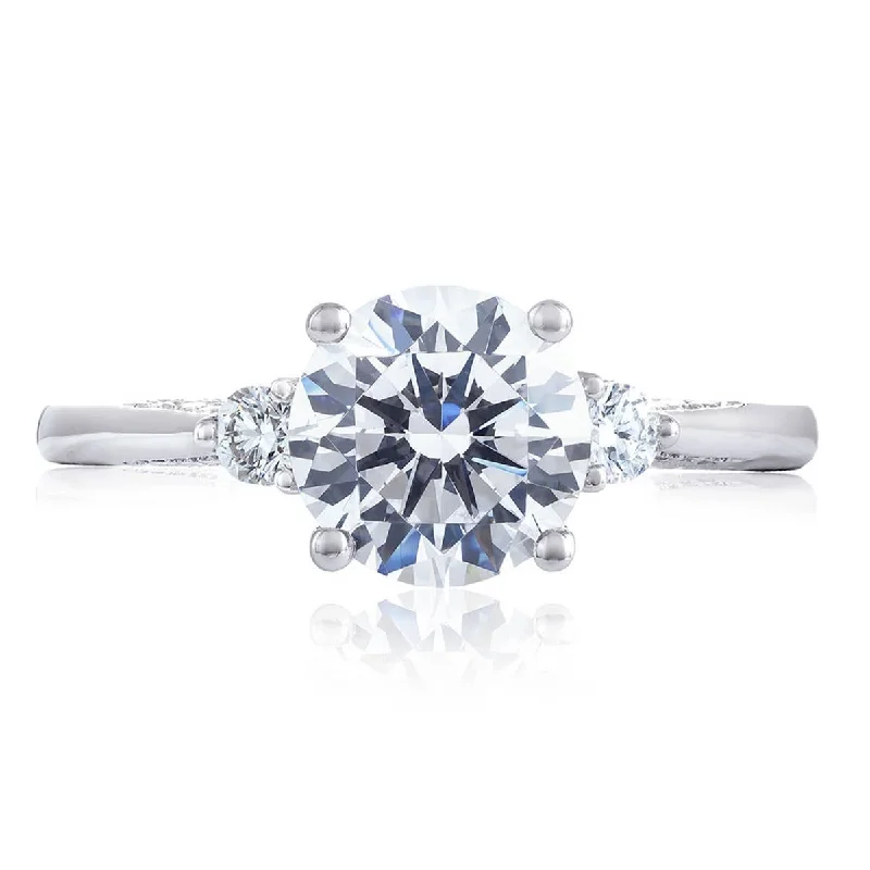 Star Engagement Rings -Simply TACORI | Round 3-Stone Engagement Ring 2656RD6