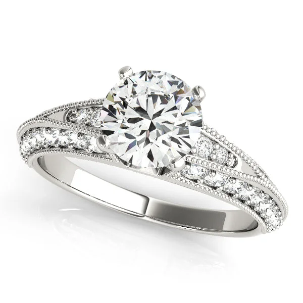 Twisted Engagement Rings -14K Multirow Engagement Ring