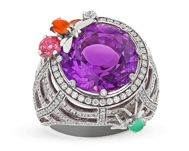 Joyful Gem Rings -Chaumet Retro Amethyst Ring, 2.00 Carats