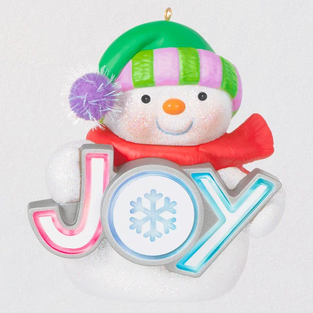 Cheap Fashion Rings -Hallmark 2022 Shimmering Joy Snowman Ornament With Light