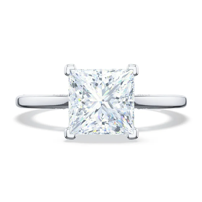 Radiance Engagement Rings -Simply TACORI | Princess Solitaire Engagement Ring 268215pr65