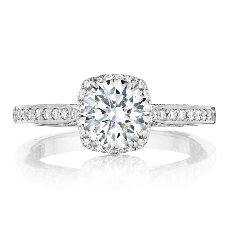 Eye-Catching Engagement Rings -Dantela | Round Bloom Engagement Ring 2620RDSMP