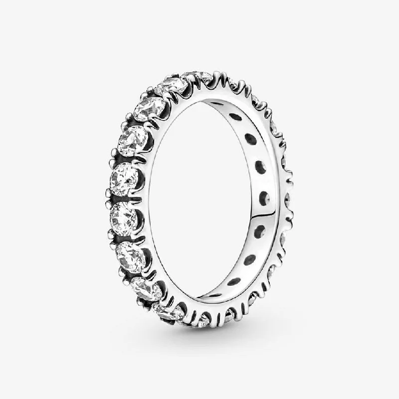 Crystal Cluster Rings -PANDORA : Sparkling Row Eternity Ring