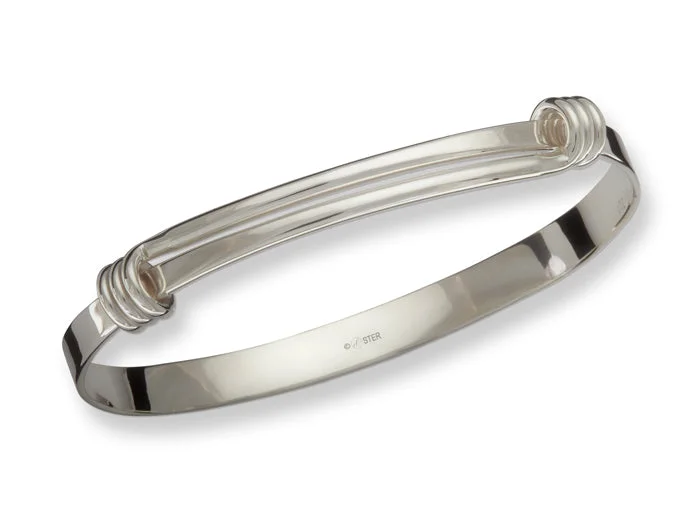 Ladies Affordable Bracelets -Signature Bangle in Silver by E.L. Designs