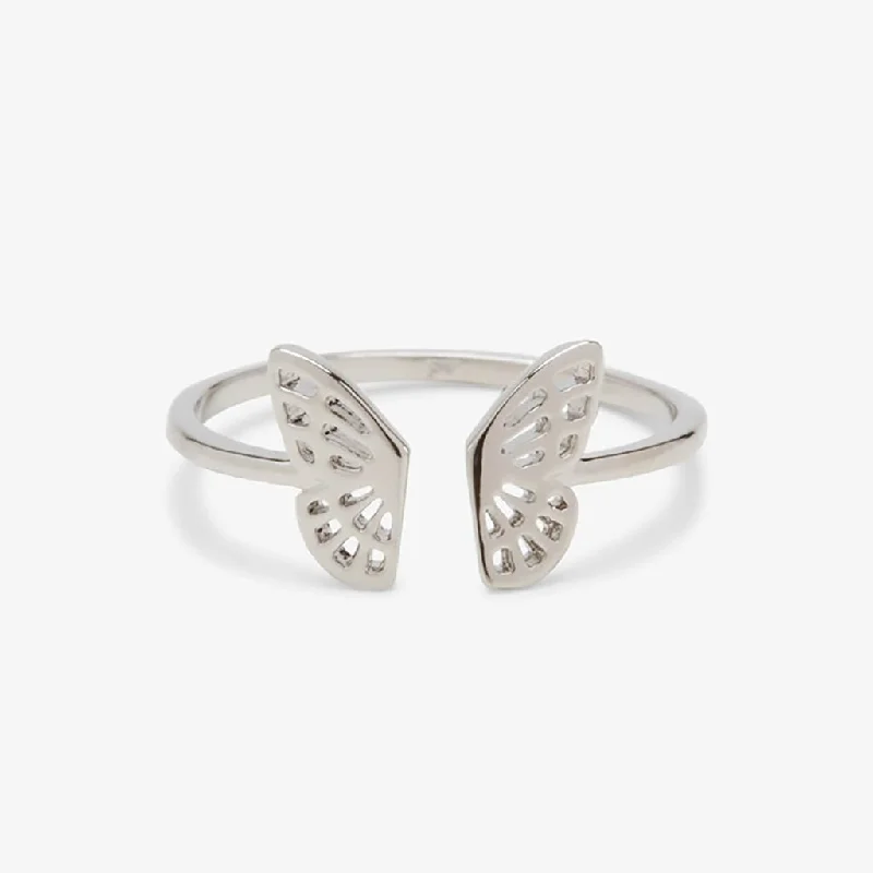 High Shine Rings -Pura Vida : "Fly Away" Ring-Silver