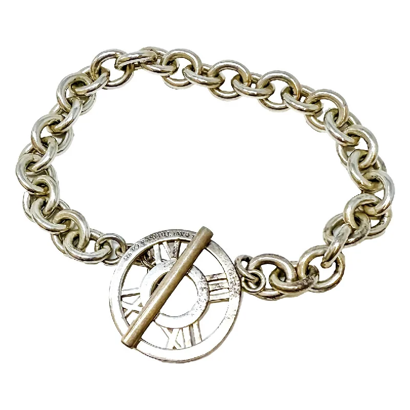 Ladies Industrial Bracelets -Tiffany & Co Sterling Silver Atlas Toggle Bracelet