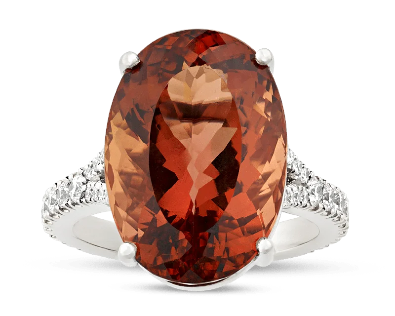 Sparkly Gem Rings -Imperial Topaz Ring, 15.61 Carats