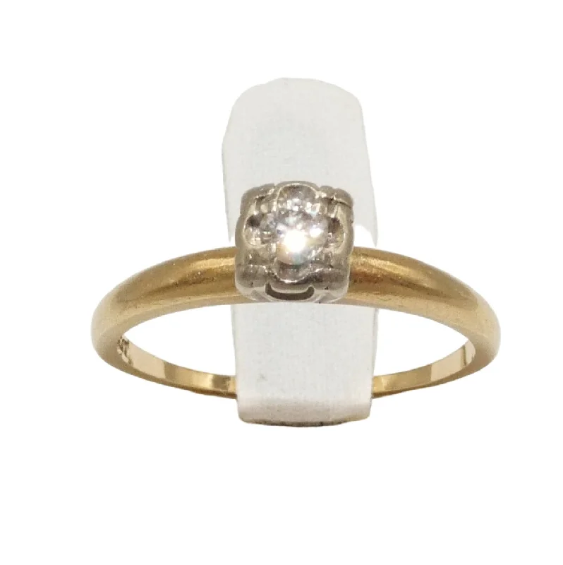 Unicorn Horn Rings -14K Gold Diamond Solitaire Ring