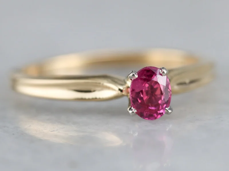 Dainty Engagement Rings -Pink Sapphire Engagement Ring