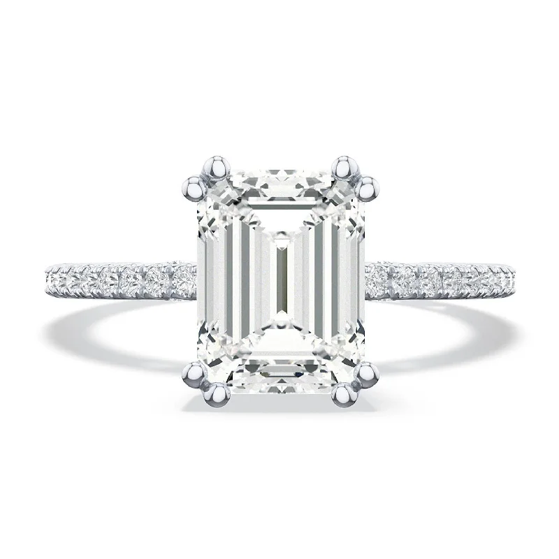 Healing Engagement Rings -Simply TACORI | Emerald Solitaire Engagement Ring 268315ec8x6