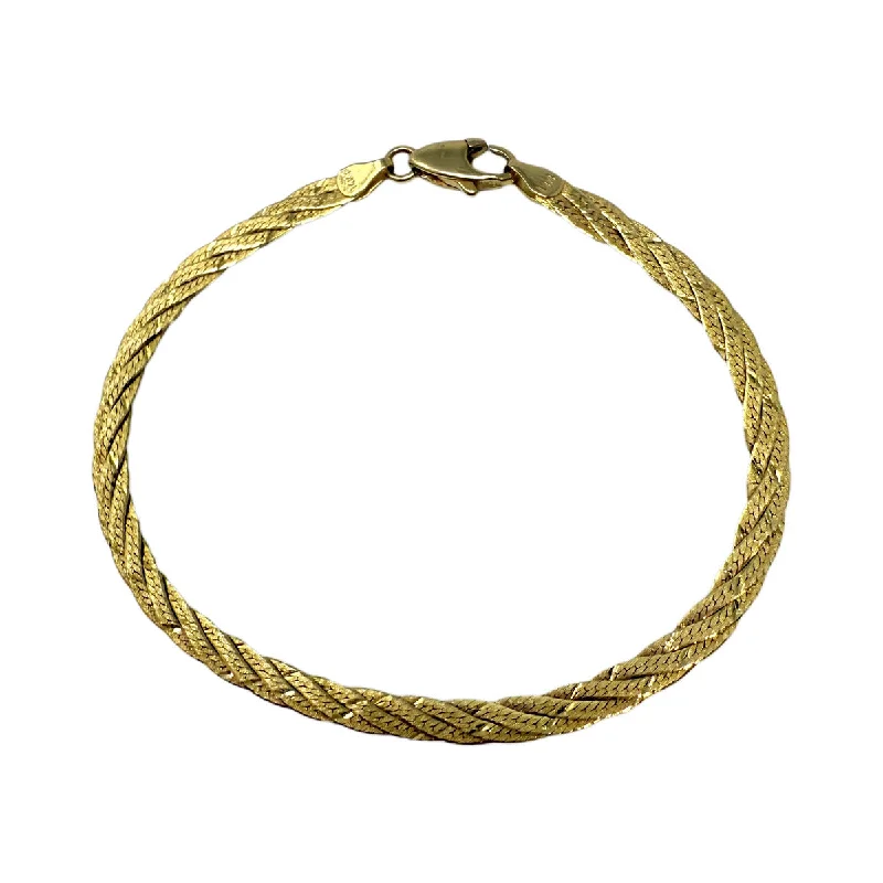 Ladies Braided Bracelets -14K Gold Bracelet