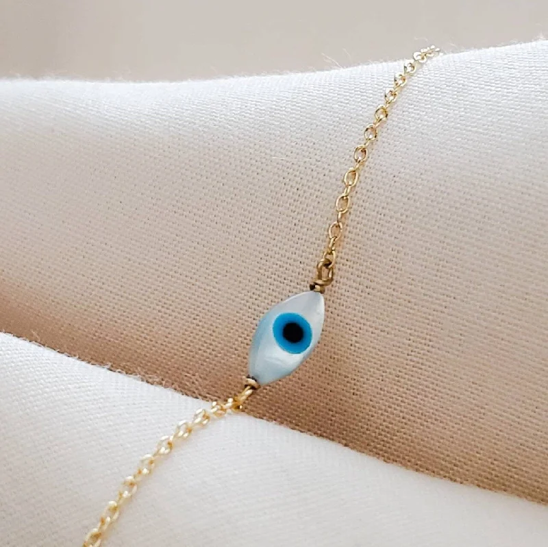 Ladies Narrow Bracelets -Dainty Evil Eye Bracelet