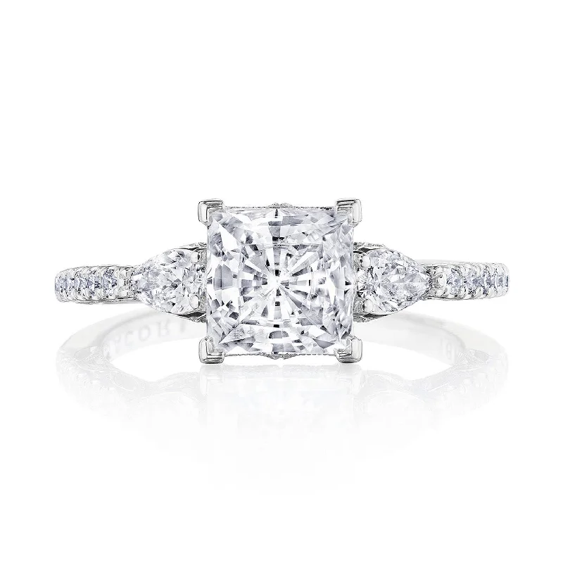 Phoenix Engagement Rings -Dantela | Princess 3-Stone Engagement Ring 269417PR65