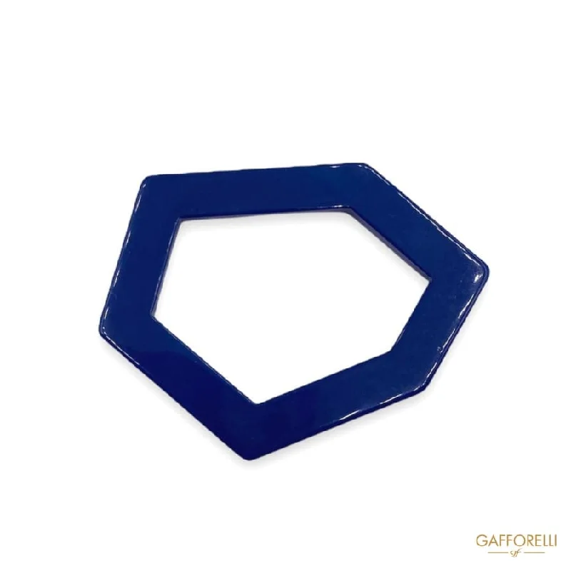 Spring Floral Rings -Blue Polyester Geometric Ring D221 - Gafforelli Srl