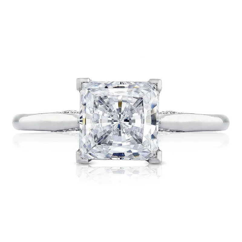 Oversized Engagement Rings -Simply TACORI | Princess Solitaire Engagement Ring 2650PR7