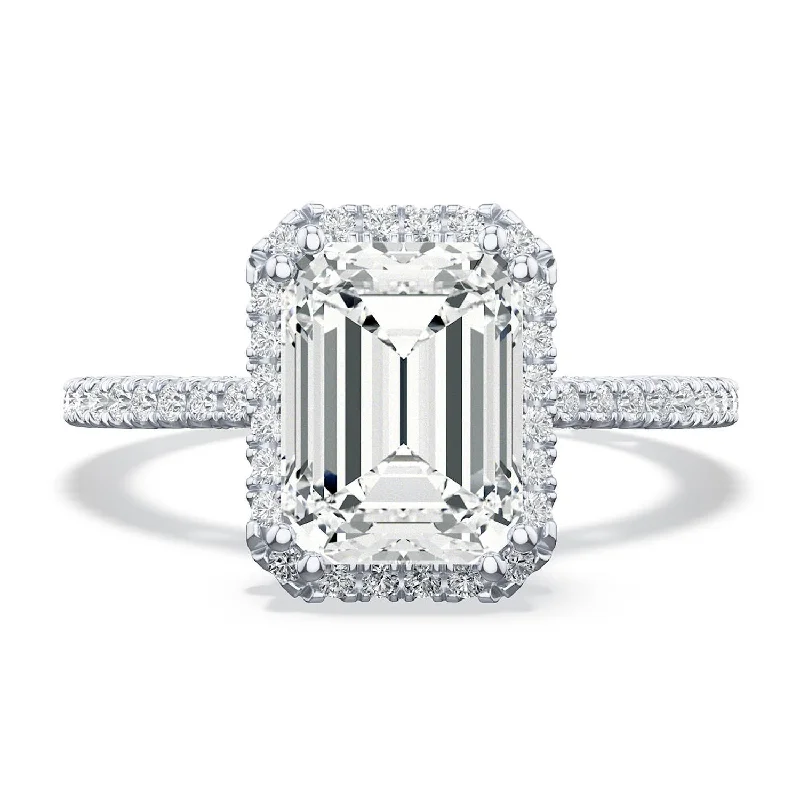 Futuristic Engagement Rings -Simply TACORI | Emerald Bloom Engagement Ring 268415ec8x6