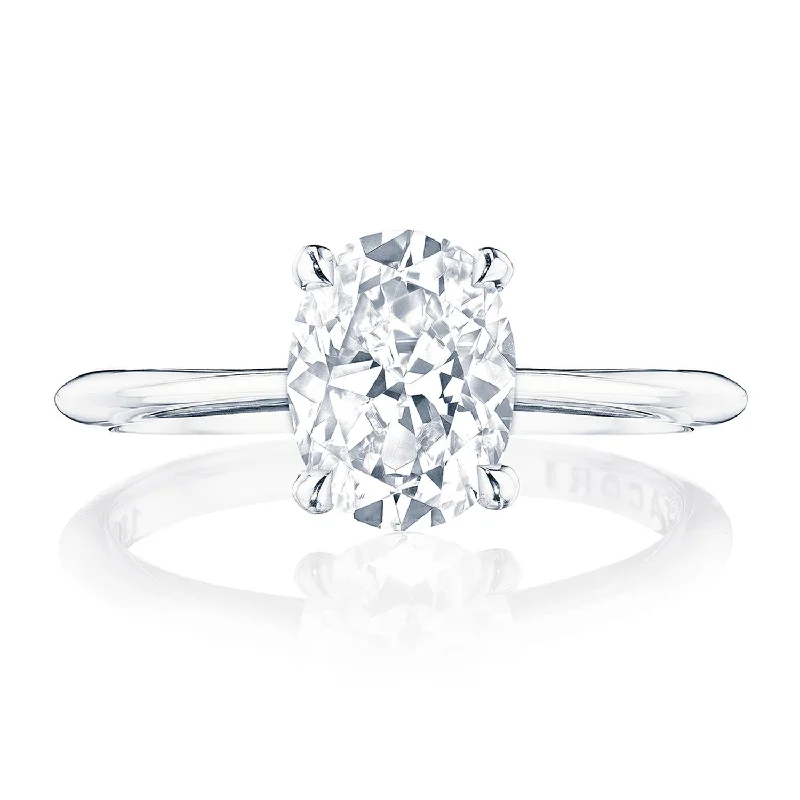 Oval Cut Engagement Rings -Founder's Collection | Oval Solitaire Engagement Ring HT2580OV85x65