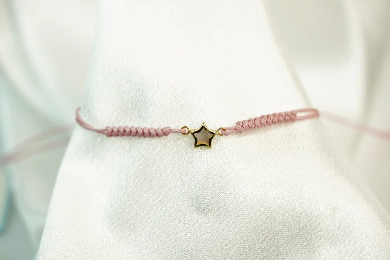 Ladies Zodiac Bracelets -14k Star Adjustable Bracelet