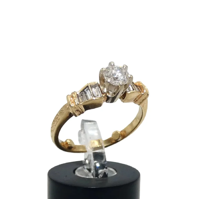 Fantasy Theme Rings -14K Gold Diamond Ring