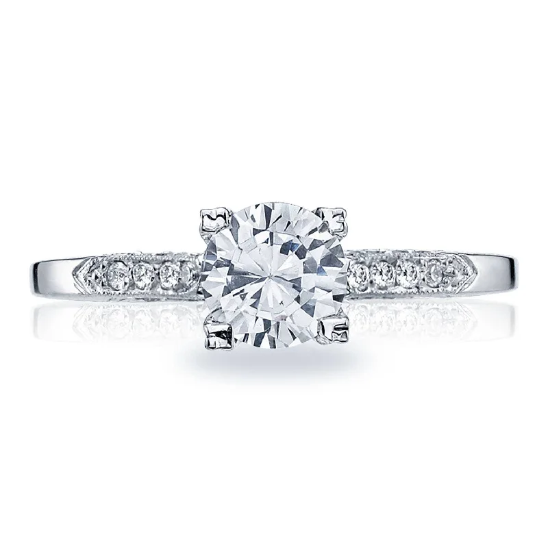 Knife-Edge Engagement Rings -Simply TACORI | Round Solitaire Engagement Ring 2586RD6