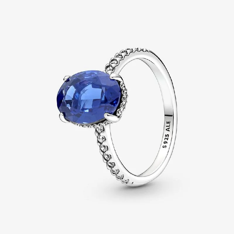 High-End Minimal Rings -PANDORA : Sparkling Statement Halo Ring