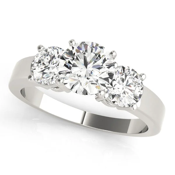 Love Engagement Rings -14k Engagement Ring / 3 Stone