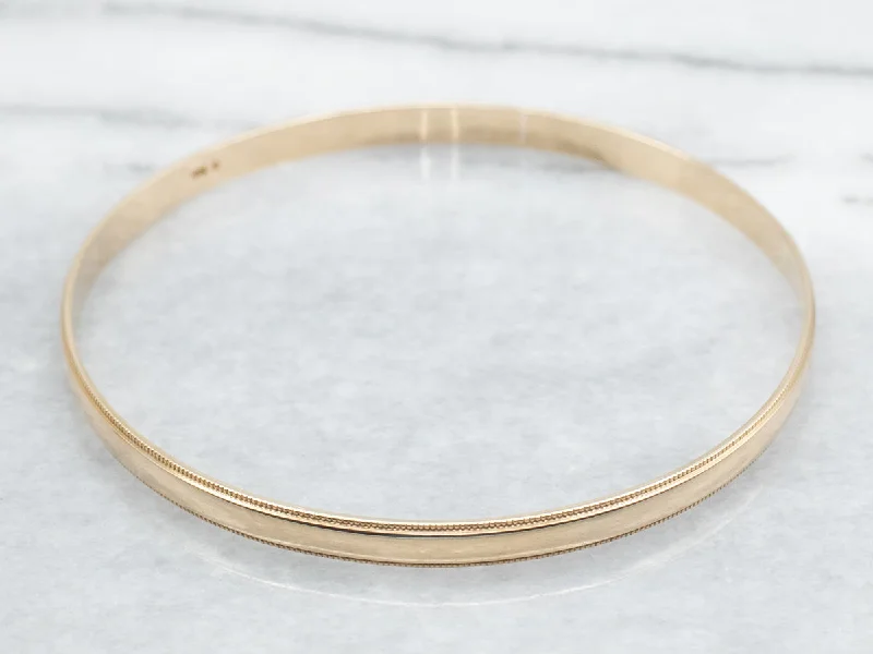 Ladies Zodiac Bracelets -Bangle Bracelet with Milgrain Edge