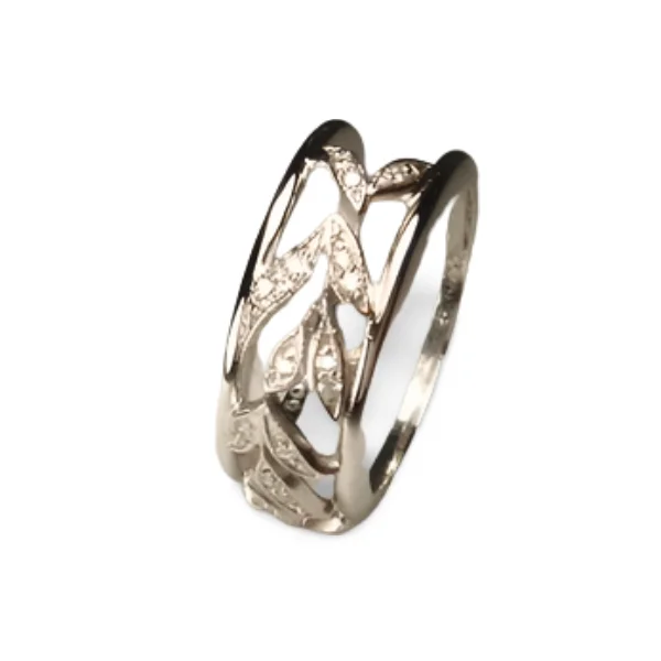 Celestial Star Rings -Gorgeous 18K White Gold Hidalgo Interchangeable Floral Jacket Diamond Band Ring