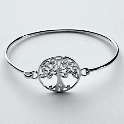 Ladies Everyday Bracelets -"Tree of Life" Bracelet in Sterling Silver