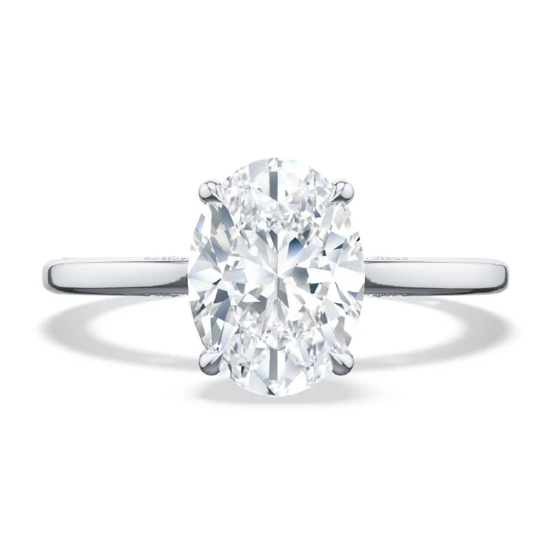 Understated Elegance Engagement Rings -Simply TACORI | Oval Solitaire Engagement Ring 268215ov85x65