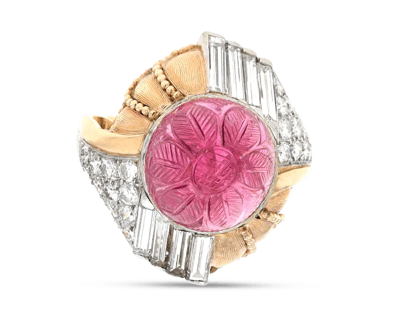 Quiet Elegance Rings -C.J. Auger Tourmaline and Diamond Ring