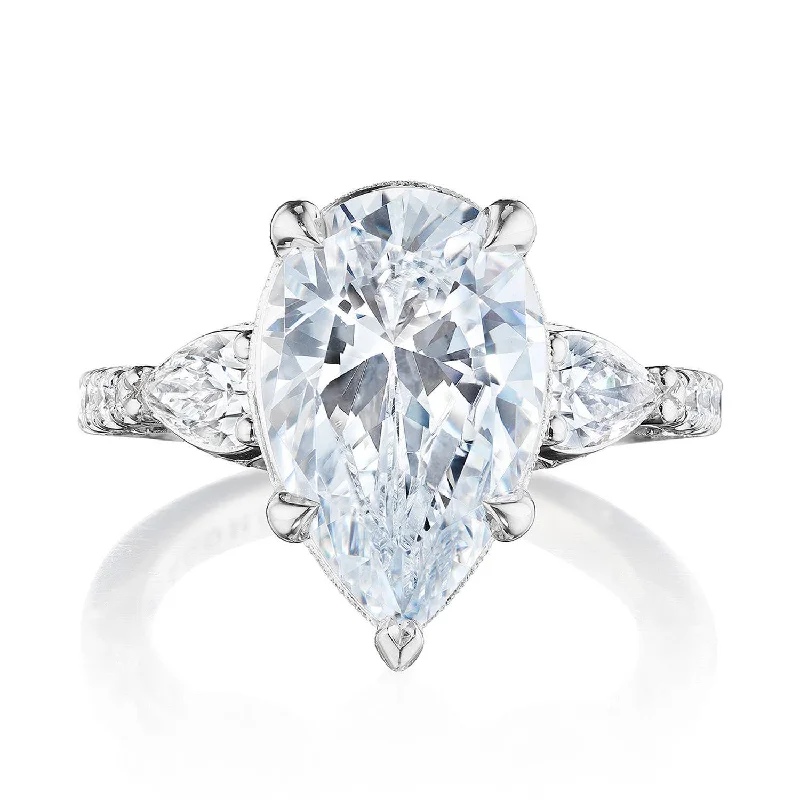 Eye-Catching Engagement Rings -Dantela | Pear 3-Stone Engagement Ring 269522PS14X9