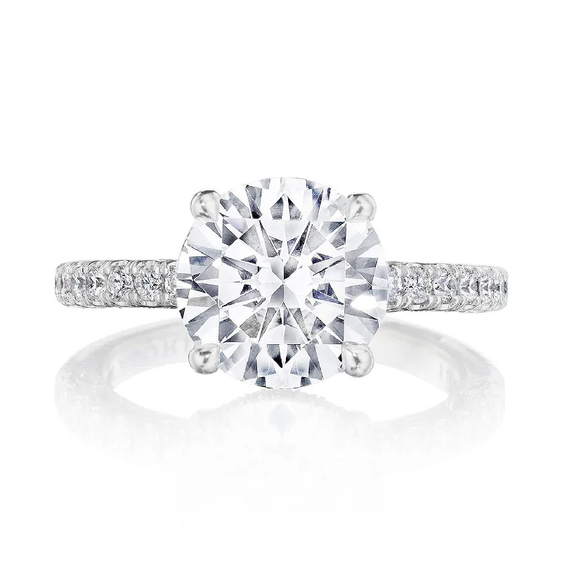 Natural Diamond Engagement Rings -Dantela | Round Solitaire Engagement Ring 269022RD95