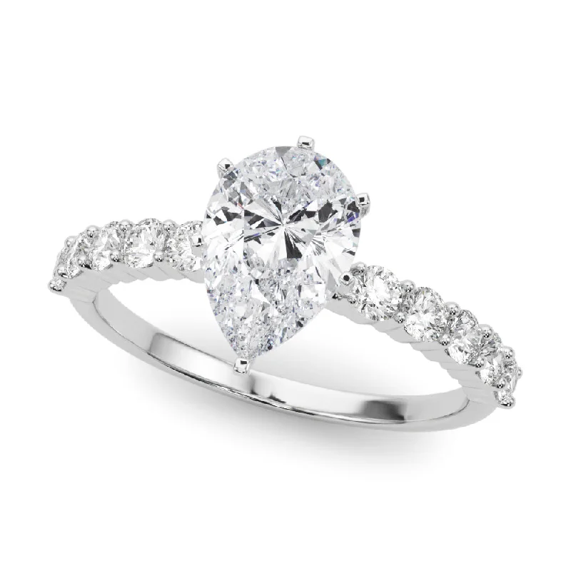 Fantasy Engagement Rings -14K Prong Set Engagement Ring