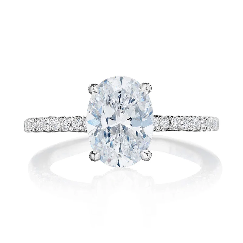 Geometric Engagement Rings -Dantela | Oval Solitaire Engagement Ring 269017OV95X7