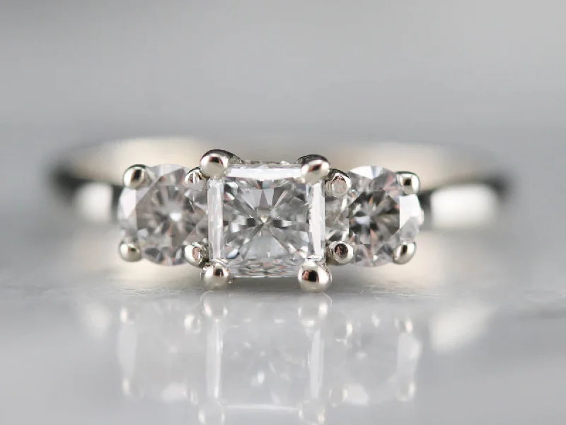 Celtic Engagement Rings -Princess Cut Diamond Engagement Ring