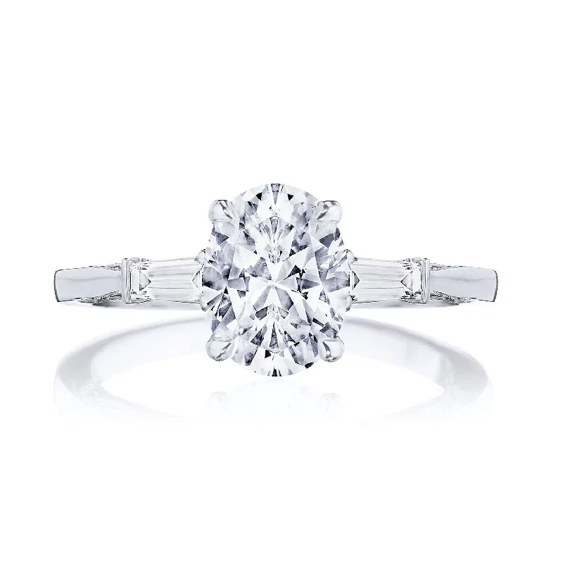 Affordable Engagement Rings -Simply TACORI | Oval 3-Stone Engagement Ring 2669OV85X65