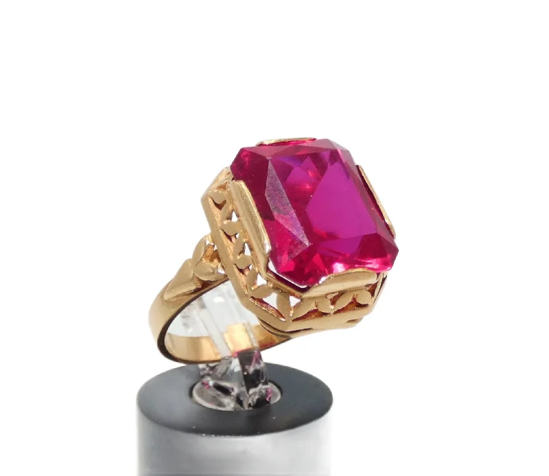 Unisex Band Rings -Russian Ruby Ring