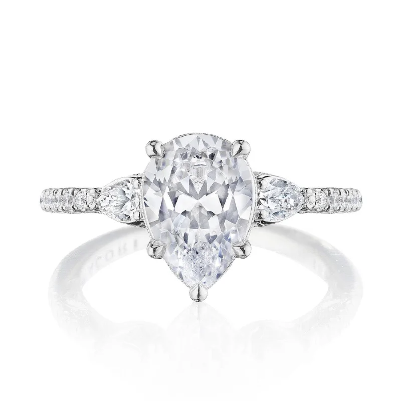 Celestial Engagement Rings -Dantela | Pear 3-Stone Engagement Ring 269417PS10X7