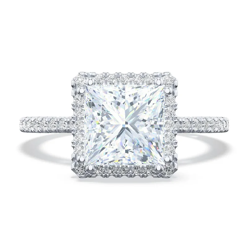 Tribal Engagement Rings -Simply TACORI | Princess Bloom Engagement Ring 268415pr65