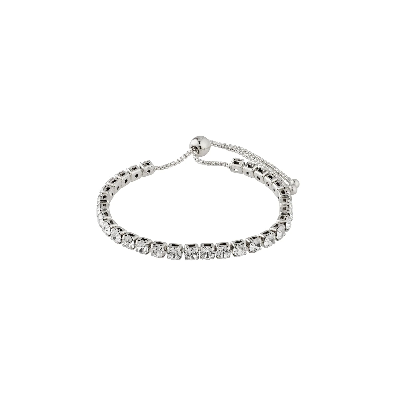 Ladies Wedding Bracelets -Lucia Silver Plated Crystal Bracelet