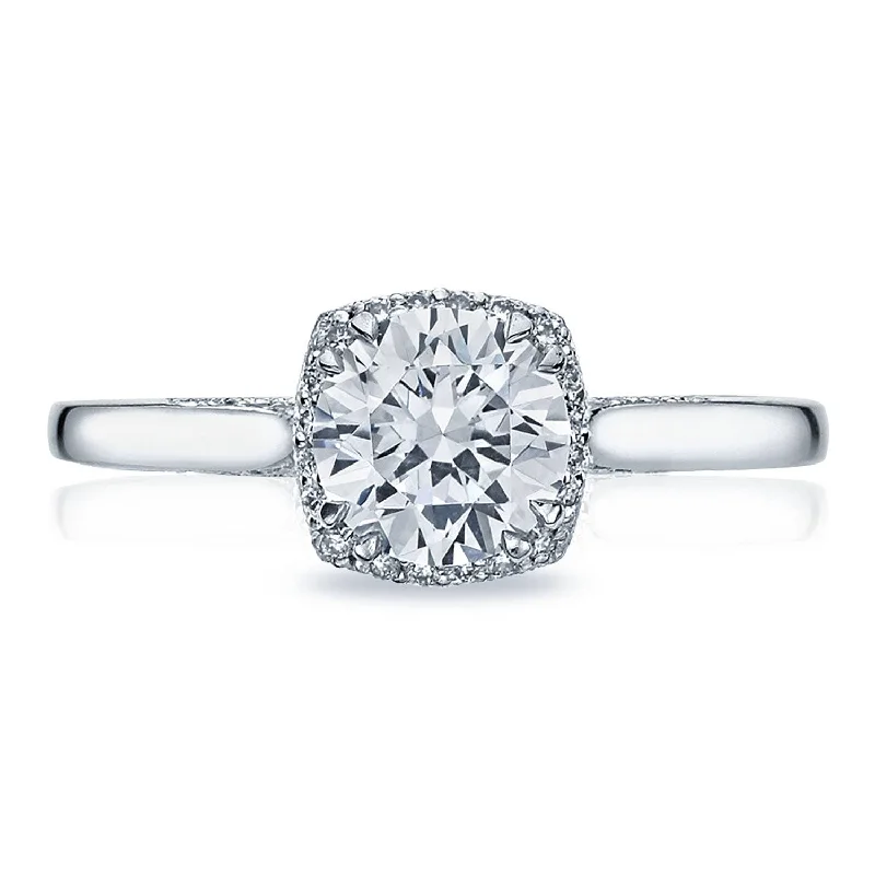 Glow Engagement Rings -Dantela | Round Bloom Engagement Ring 2620RDSM