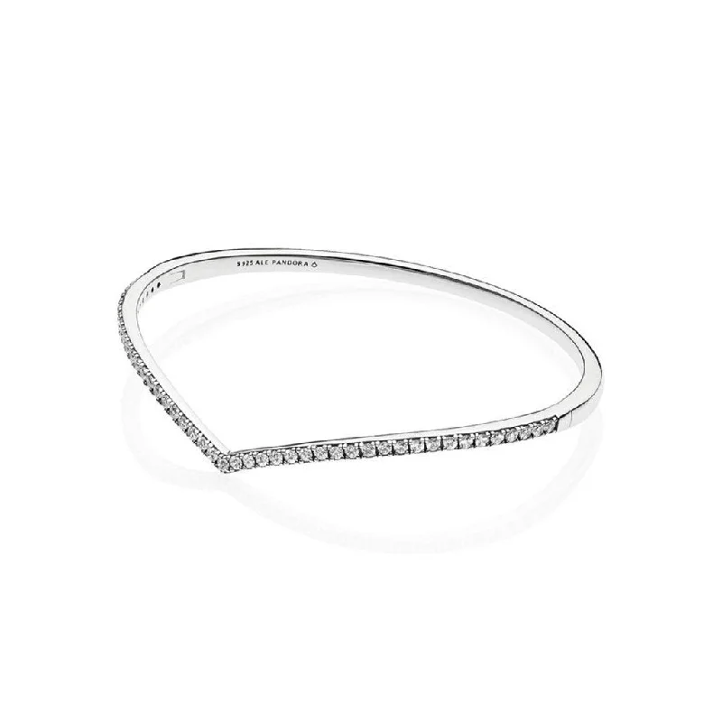 Elegant Minimal Rings -PANDORA : Shimmering Wish Bangle Bracelet