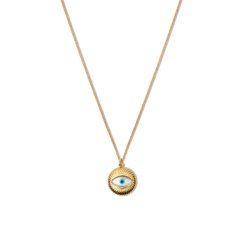 Ladies Necklaces Timeless Beauty-THE ORNATE EVIL EYE HEIRLOOM NECKLACE