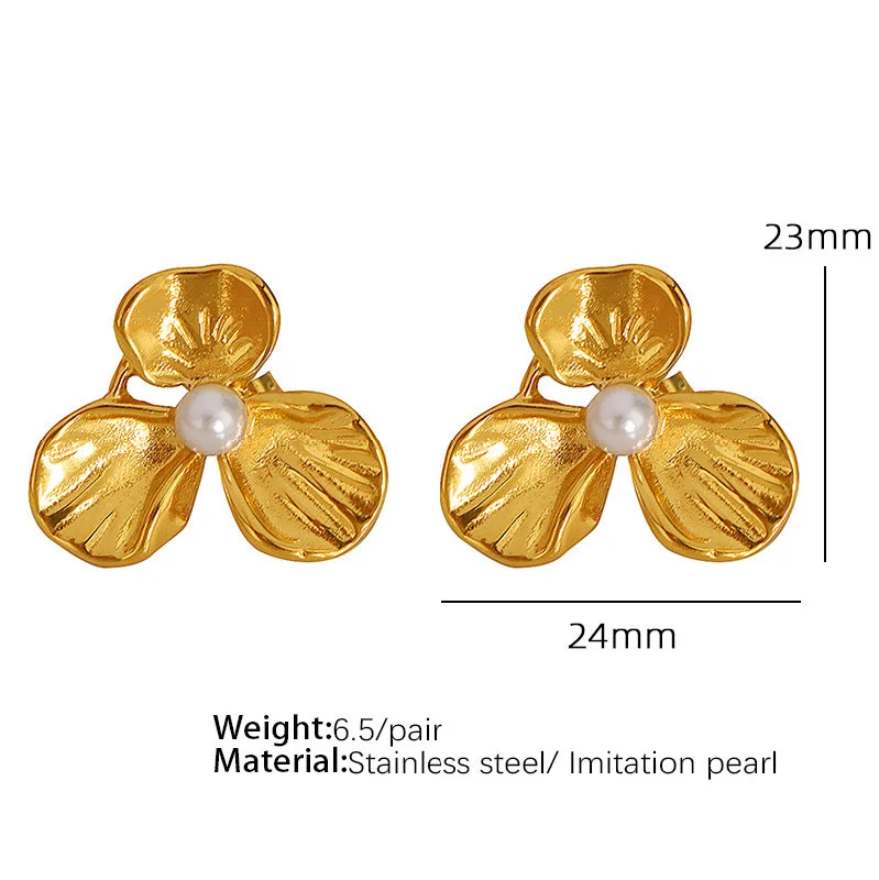 Eh139 Flower Bead Earrings